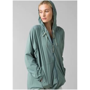 Prana Women’s Sz XS Greenwood Hooded Lightweight Nylon Jacket Outdoor Active